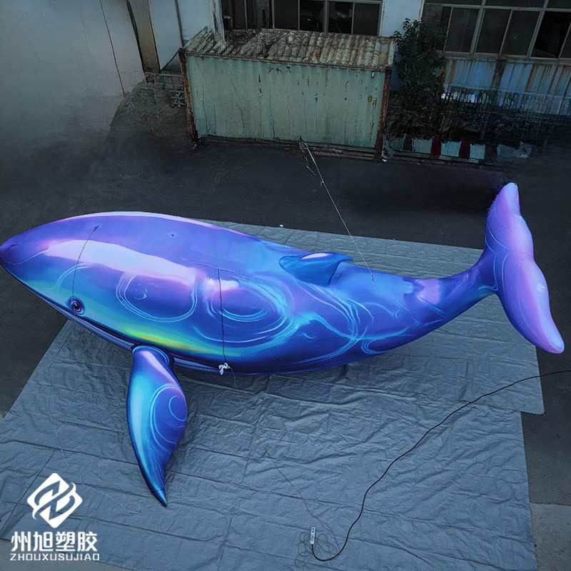 Marine Life Aquariums - Aufblasbarer Blauwal, als dekoratives Element für