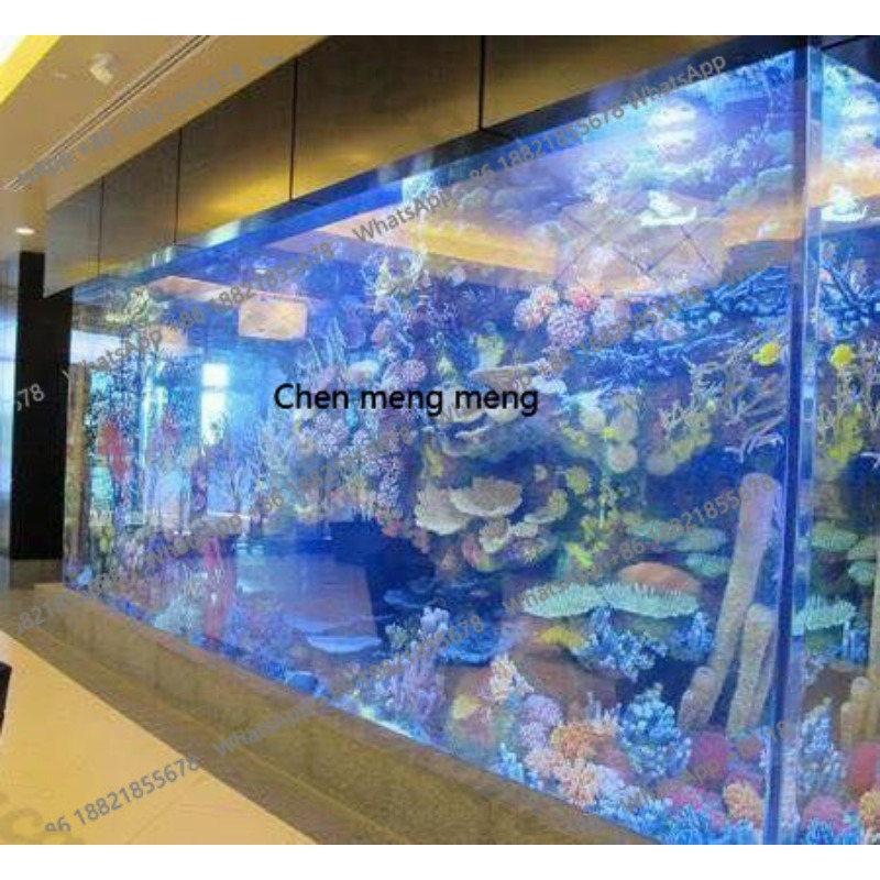 Marine Aquarium With Sump - Großes Ultraklares Glas-Acryl-Aquarium Fischbecken 500 Gallonen