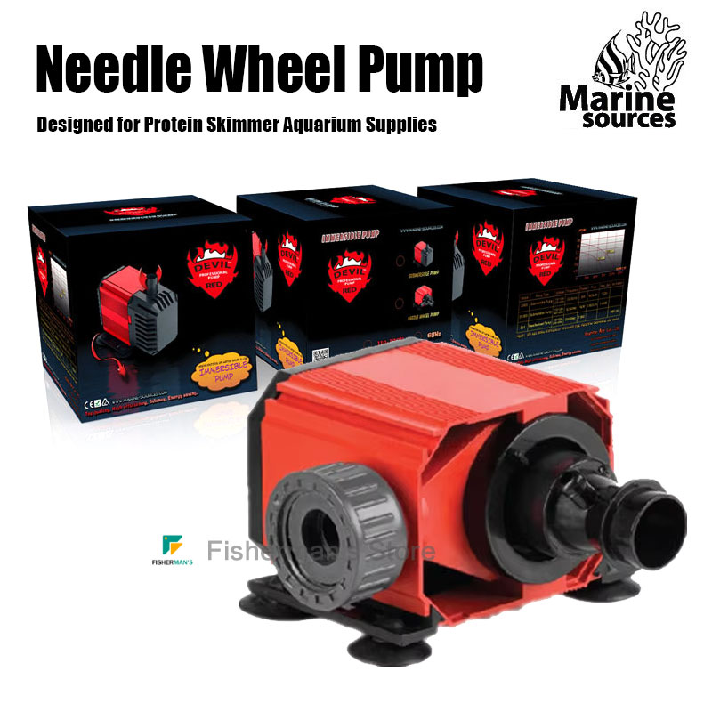 Marine Aquarium Aquascape - Red Devil Nadelradpumpe für Protein-Skimmer-Aquariumzubehör, Marine-Quellen,