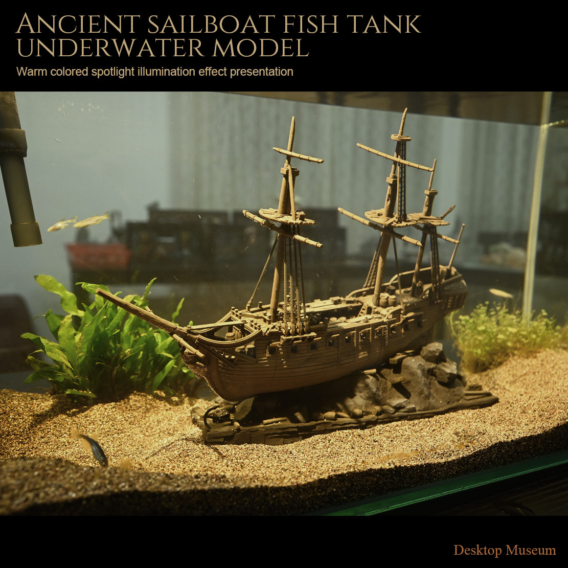 290mm Segelschiff Aquarium-Dek – Marine Aquarium Epoxy Bewertung und Preis